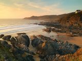 Here you see Combesgate Beach, Woolacombe, with Morte Point in the background – take in this view and more on your caravan holiday in north Devon with Practical Caravan