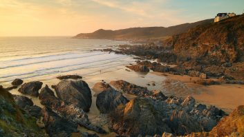 Here you see Combesgate Beach, Woolacombe, with Morte Point in the background – take in this view and more on your caravan holiday in north Devon with Practical Caravan