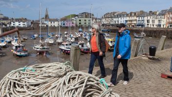 Take a relaxing stroll along the quay of Ilfracombe's busy fishing harbour when staying at one of the many campsites in North Devon on your caravan holidays in the West Country