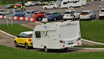 The judges and volunteers had plenty of work to do with 56 cars to test in a week for Practical Caravan's Tow Car Awards 2014