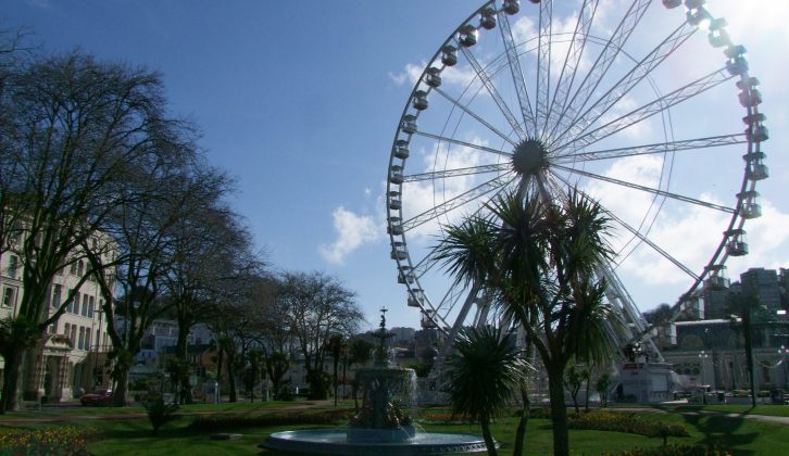 If you're staying at one of the many campsites near Torquay on your caravan holiday in Devon, take a ride on the English Riviera Wheel