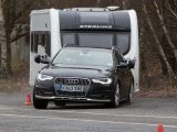 Practical Caravan's reviewer found the Audi A6 Allroad reliably stable through the challenging lane-change test