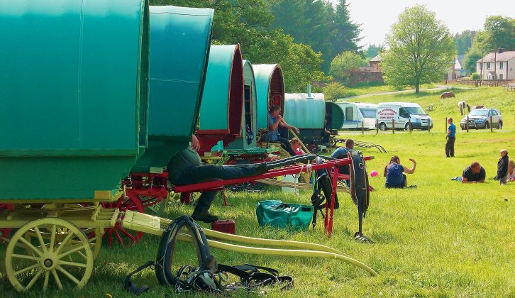 During a weekend caravanning in Cumbria's Eden Valley the Richardsons spotted gypsy caravans at the famous Appleby Horse Fair