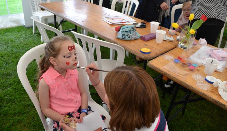 Our skilled face painting team was kept very busy, especially with butterflies