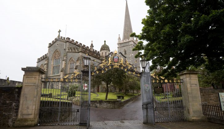 Visit the 17th century St Columb's Cathedral on your caravan holidays in Derry-Londonderry while touring Northern Ireland with Practical Caravan