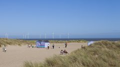 Enjoy long, lazy days on the beach when staying at campsites in Great Yarmouth on your caravan holidays in Norfolk