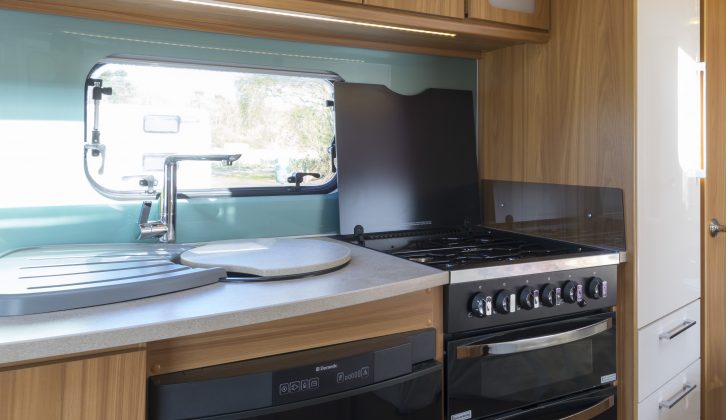 The spacious and practical kitchen in the Lunar Clubman Saros Edition SE got a nod from Practical Caravan's professional reviewers