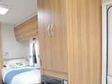 The Xplore 574's wardrobe has plenty of space to hang a family's garments, say Practical Caravan's experts