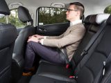 The Mazda 3's head and legroom in back are average for cars in its class, say Practical Caravan's reviewers