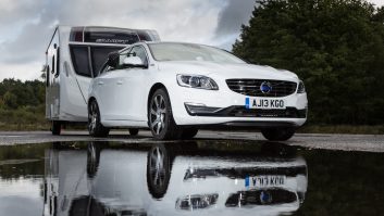 The fuel-efficient Volvo V60 D6 Plug-In Hybrid makes a gutsy tow car, Practical Caravan's reviewers report