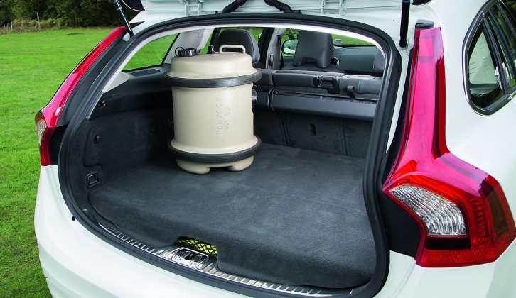 The Volvo V60 D6 Plug-In Hybrid has less space with the rear seats up than many small hatchbacks, which was disappointing