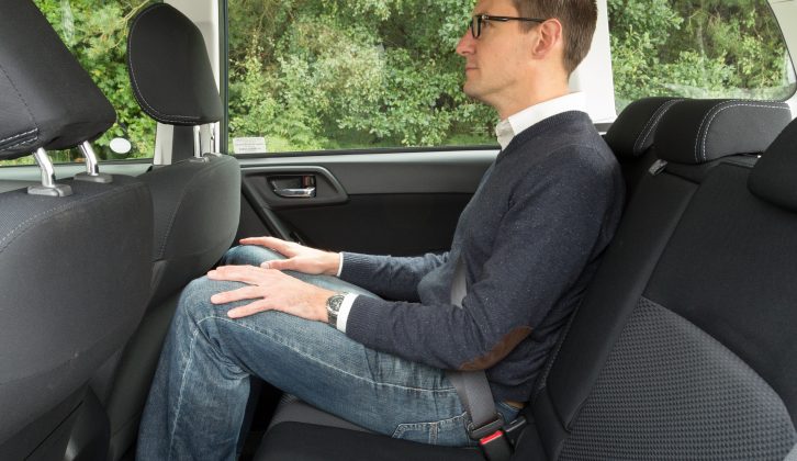 Rear-seat passengers in the Subaru Forester get ample legroom but no air vents, report Practical Caravan's reviewers