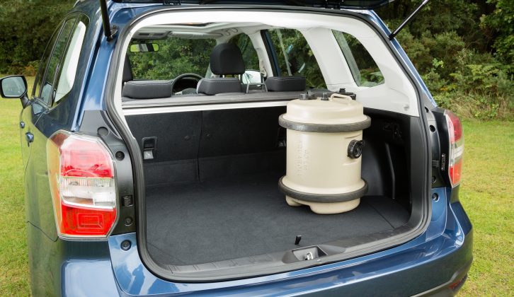 The Subaru Forester has at least 505 litres of luggage space, say Practical Caravan reviewers