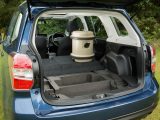 Lower the Subaru Forester's rear seats to extend the boot, say Practical Caravan experts