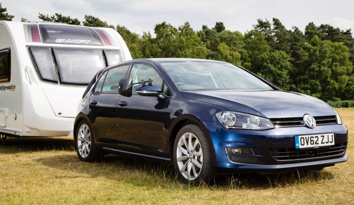 Practical Caravan's experts like the VW Golf's kerbweight and towing limit, which are impressive for a car its size