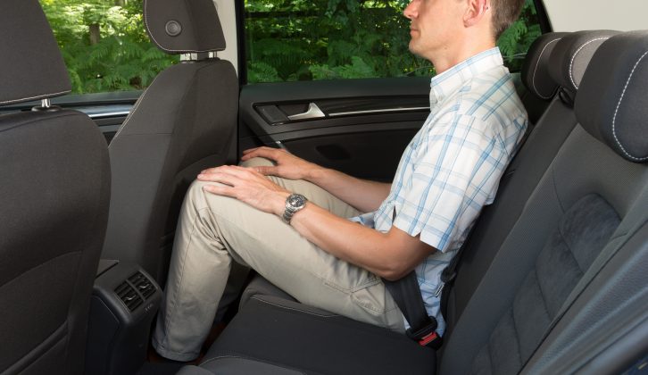 Reviewers for Practical Caravan were not impressed by the amount of legroom for passengers in the VW Golf's rear seat