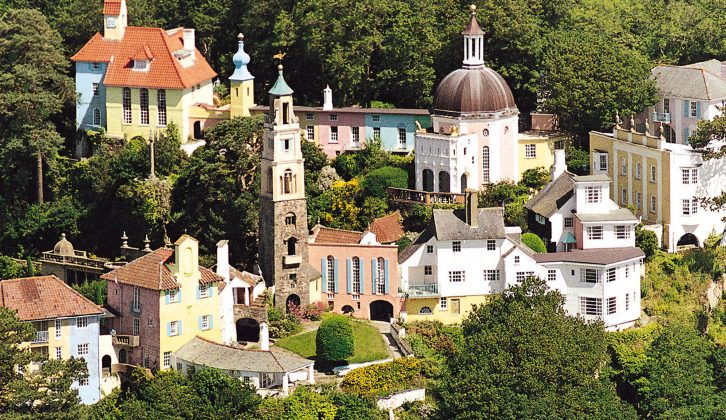 Fall for the charms of the picturesque Portmeirion village when on your caravan holidays in North Wales