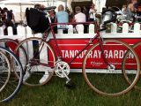 The 1959 Dawes Tourer bicycle fitted in perfectly at the festival during this retro caravan holiday in the Peak District