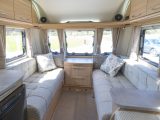 Coachman continues to eschew a sunroof at the front, but Practical Caravan's reviewers were puzzled by the open shelf above the windows of the Vision 580/5, rather than overhead lockers