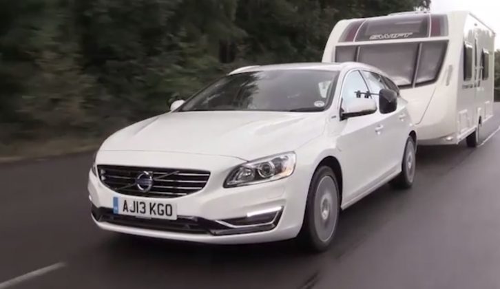 Practical Caravan's tow car expert David Motton reviews the capabilities of the Volvo V60 Plug-in Hybrid, one of two hybrids tested for the 2014 Tow Car Awards