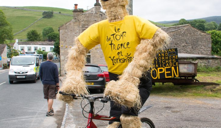 Kettlewell is famous for its scarecrow festival and this North Yorkshire village embraced the arrival of the 2014 Tour de France