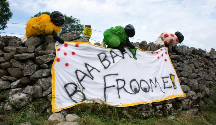 Communities along the Tour de France route got in the mood and showed strong support for the British cyclists