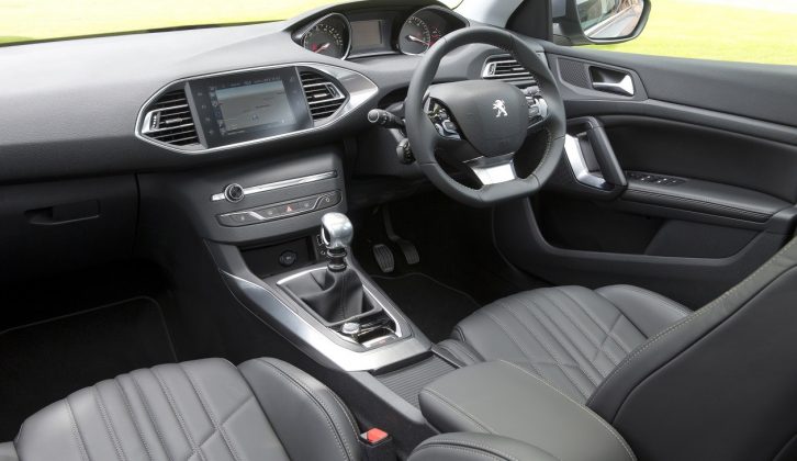 There are high quality materials in the 308 SW's cabin, the new Peugeot estate good looking both inside and out