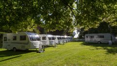 The new 2015 model line up from Adria was revealed at Coombe Abbey – here you see Adoras on the left and an Astella on the right