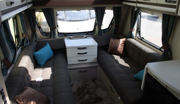 The Sterling tourers are Swift caravans for those who want a more modern, less traditional feel
