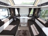 The living space in the Sterling Continental 630 is spacious, bright, modern and airy