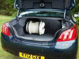 The Peugeot's 473-litre boot isn't all that generous, but it can be extended, note Practical Caravan's test team