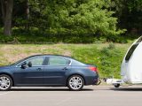 The Peugeot 508 was stable, assured and refined in motorway towing, report Practical Caravan's reviewers