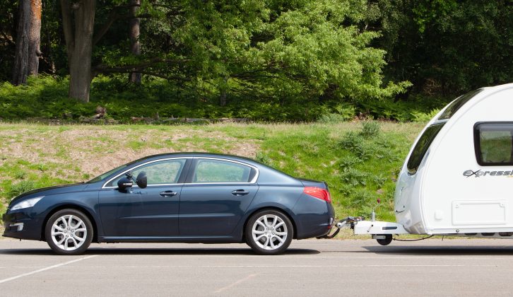 The Peugeot 508 was stable, assured and refined in motorway towing, report Practical Caravan's reviewers