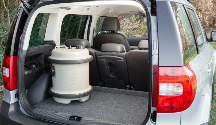 The Škoda Yeti's boot has a 416-litre capacity, which Practical Caravan's experts suggest may not satisfy all caravanners