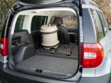 The backs of the Škoda Yeti's rear seats can be folded down, or the seats can be tilted or removed completely