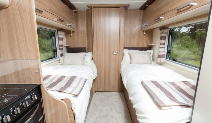 Bailey has listened to its customers and made the fixed singles two inches wider in the 2015 Unicorn Cadiz, report the Practical Caravan test team
