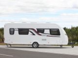 At the front of the new Swift Elegance 565, there are hitch steps to help you clean the front of the caravan