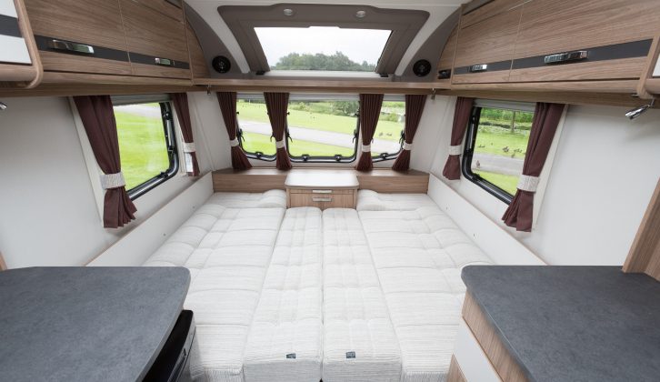 The Ozio polyester fibre used in the Coachman Pastiche 460/2's mattress makes for a very comfortable bed