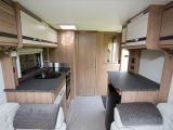 With worktops on the nearside and offside, there's lots of food preparation space in the Coachman Pastiche 460/2's kitchen