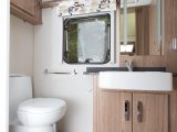 It is a compact, two-berth caravan, but the Pastiche has a good sized bathroom, concludes the Practical Caravan review team