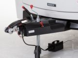 Standard safety kit on the Swift Elegance 570 is led by an Al-Ko stabiliser and ATC trailer control system, note Practical Caravan reviewers