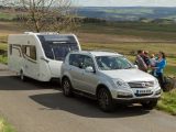 The Swift Elegance 570 is heavy for a 7.5m-long, single-axle van, and needs a big 4x4 to tow it, say Practical Caravan's reviewers