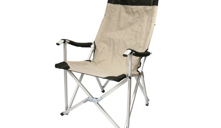 Practical Caravan reviews the Coleman Sling Chair – folding and with a  high back, is this the best camping chair for your caravan holidays?