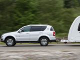 The SsangYong Rexton W is stable at speed, but it needs some steering correction, according to Practical Caravan's reviewers