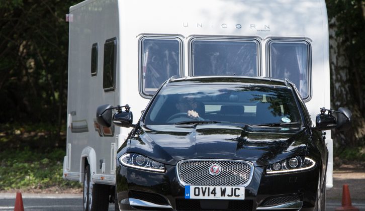 Throughout the Practical Caravan tow test, the Jaguar XF Sportbrake provided meaty and precise steering, the reviewers reported