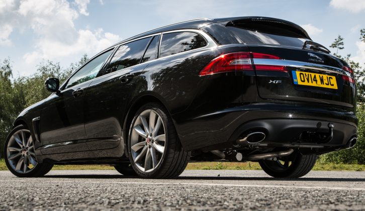 The Jaguar XF Sportbrake is fun to drive solo on all sorts of roads, offers a refined and comfortable ride, and packs a punchy diesel engine, reviewers from Practical Caravan say