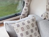 The soft furnishings in the Venus 540/4 combine well with the wallboard and cabinet work, too, say Practical Caravan's reviewers