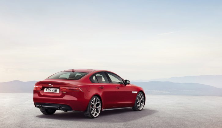 The new Jaguar XE has a 455-litre boot – we will discover more about what tow car potential it has when the full data is released at the Paris Motor Show