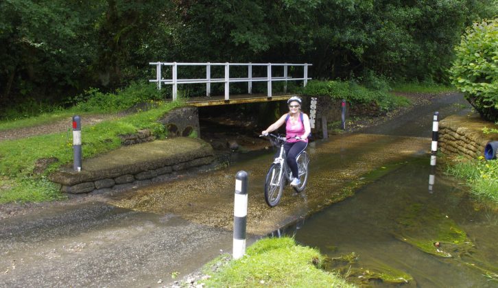Kate makes a splash in the New Forest when she hires a bicycle from Sandy Balls Holiday Park – read all about it in the October 2014 issue of Practical Caravan magazine