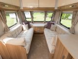 The 2.33m overall width of the Lunar Delta TI creates an enormous living area in the lounge, which can be converted into an especially spacious double bed